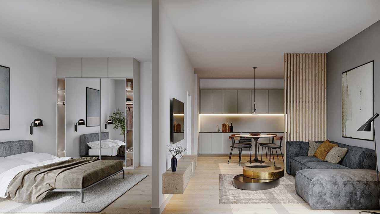 Moderne Wohnungsgestaltung