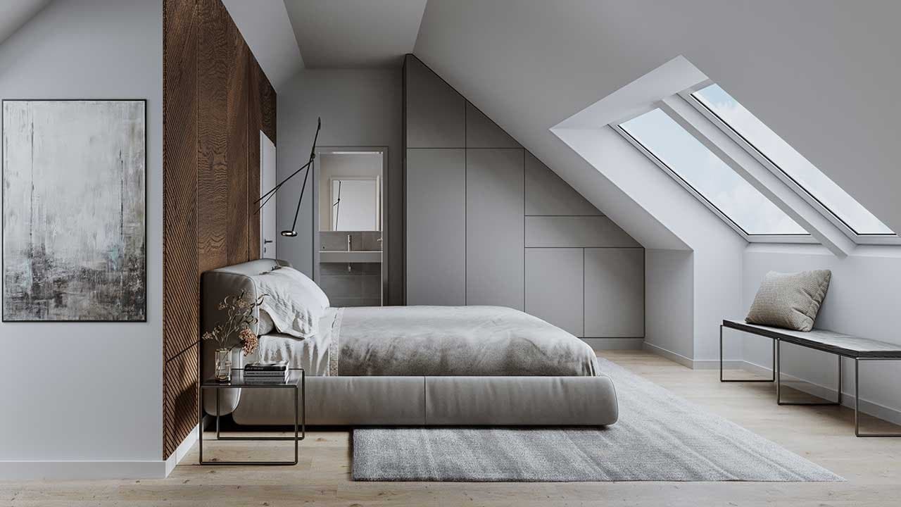 Komfortables Schlafzimmer