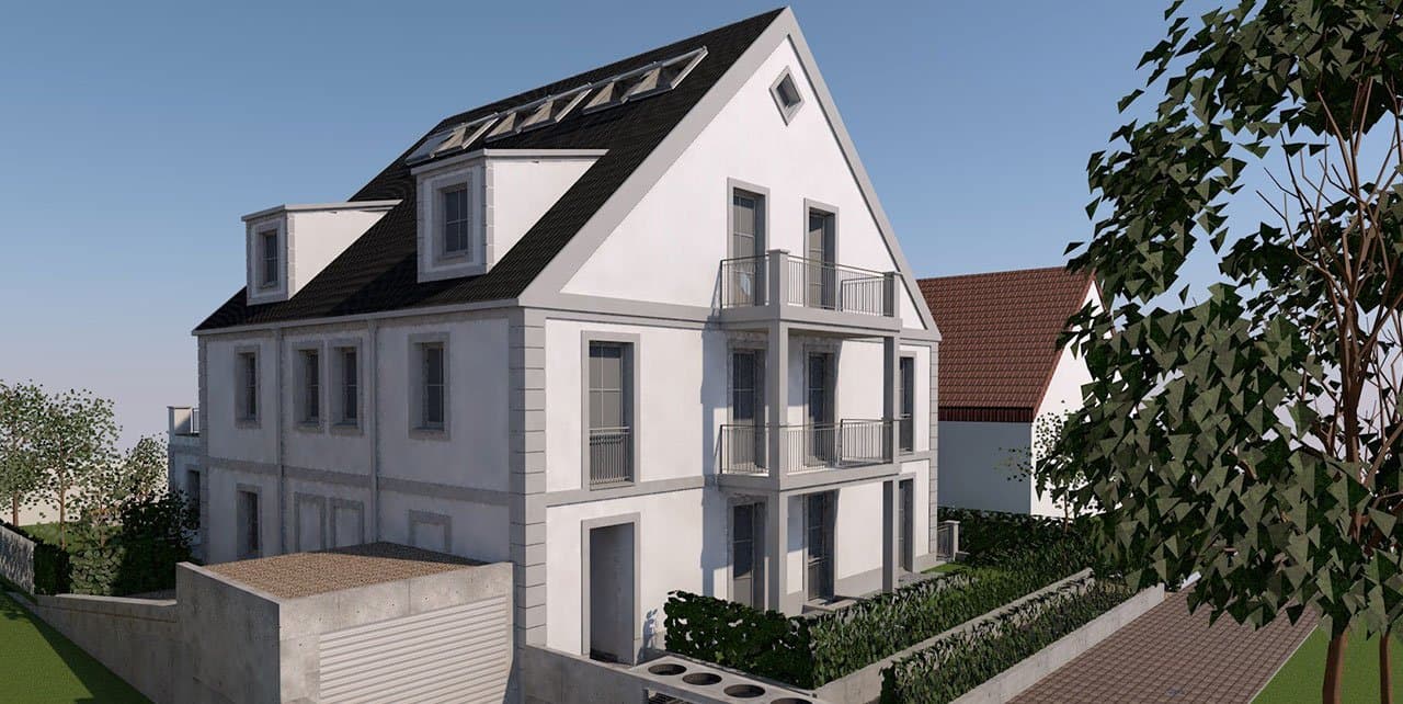 Detailansicht der Fassade